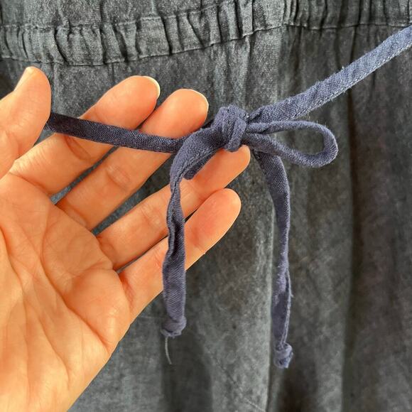 Mara Gibbucci Women's 100% Linen Sleeveless Colorblock Dress Size M - Picture 6 of 8